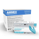 Ammex® Blue Nitrile Powder Free Exam Gloves